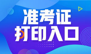 海南2020年高級經(jīng)濟師準考證打印入口