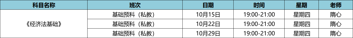 快來！初級(jí)私教直播班《經(jīng)濟(jì)法基礎(chǔ)》于9月24日正式開課啦！