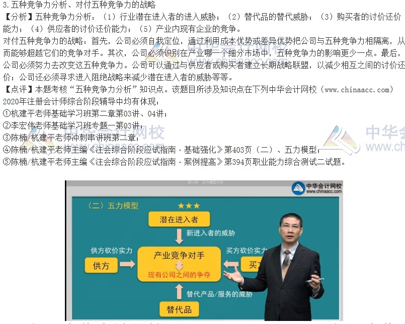 2020注會(huì)職業(yè)能力綜合測(cè)試（試卷二）考點(diǎn)總結(jié)（考生回憶版）