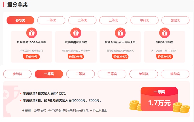 【初級(jí)會(huì)計(jì)報(bào)分有獎(jiǎng)倒計(jì)時(shí)】別和萬(wàn)元獎(jiǎng)金擦肩而過(guò)！Go~