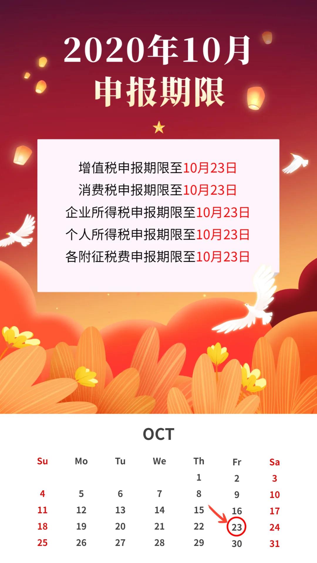 10月征期倒計(jì)時(shí) 請及時(shí)抄報(bào)?。ǜ匠瓐?bào)方法）