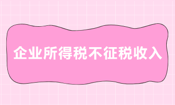 企業(yè)所得稅中的不征稅收入有哪些？一起來了解下