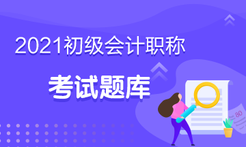 河南2021初級會計考試在線題庫！快來練習