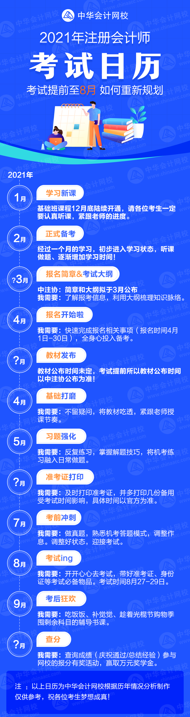 2021年注會考試提前到8月份 考生們應如何調(diào)整備考策略？