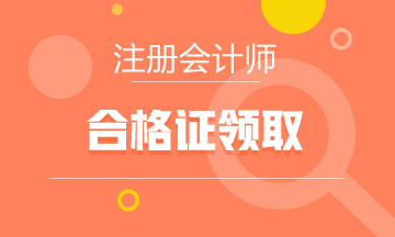 2020年武漢注會專業(yè)階段合格證領取時間