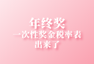 2021個(gè)人所得稅全年一次性獎金稅率表及計(jì)算方法