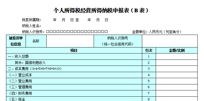 個人所得稅生產(chǎn)經(jīng)營所得匯繳進行時！分不清A、B、C表的人看過來~