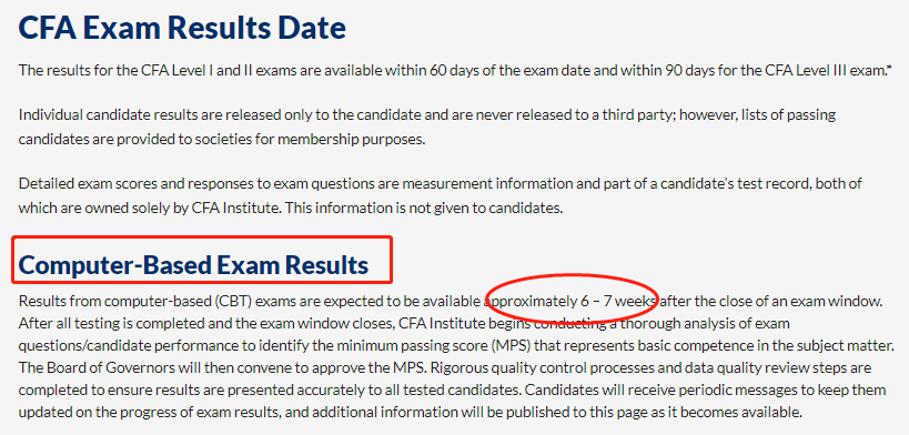 2月CFA成績即將公布！