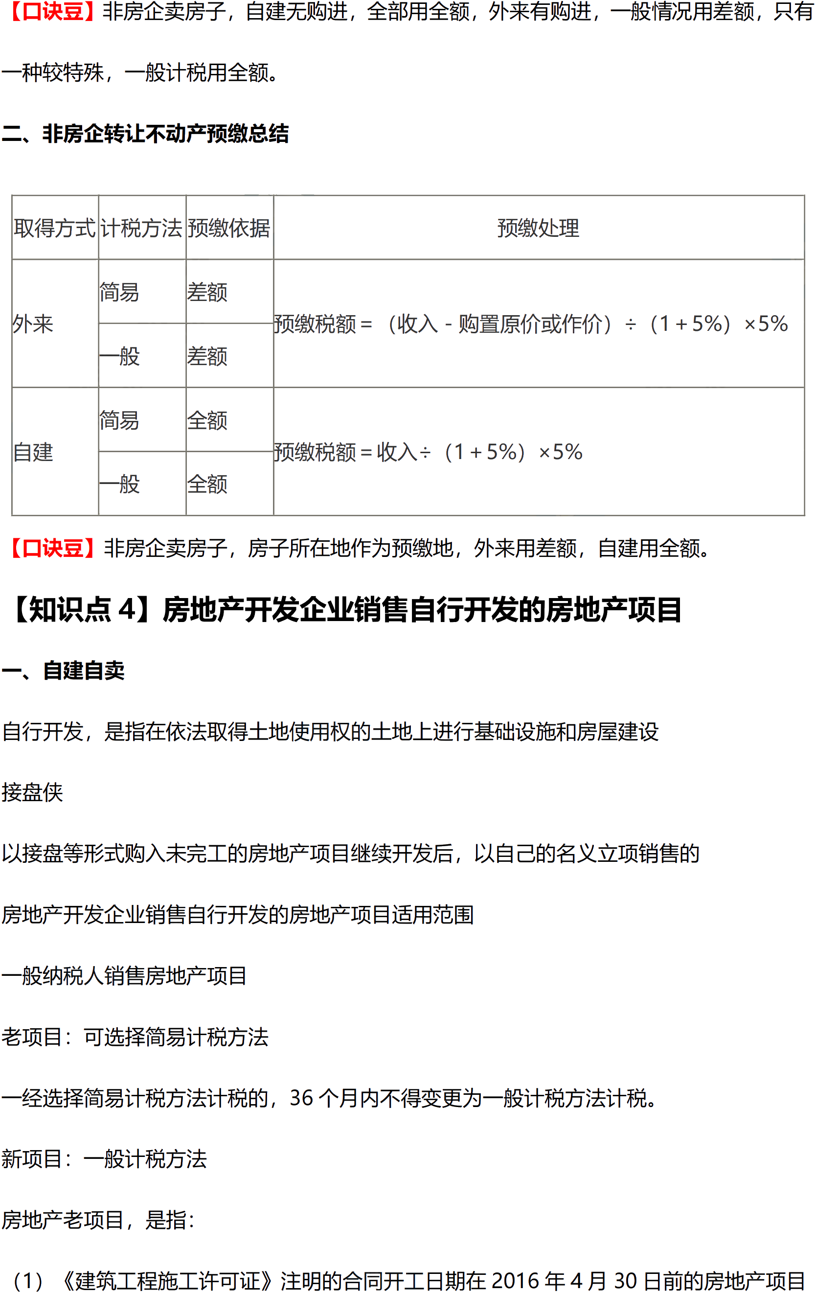 2021年稅法必學(xué)高頻考點口訣