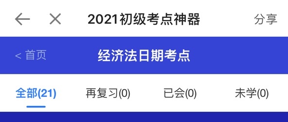 考前最后一波！2021初級(jí)考點(diǎn)神器新增經(jīng)濟(jì)法時(shí)間類考點(diǎn)