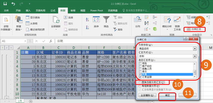 利用數(shù)據(jù)工具進行財務(wù)數(shù)據(jù)分析之分類匯總