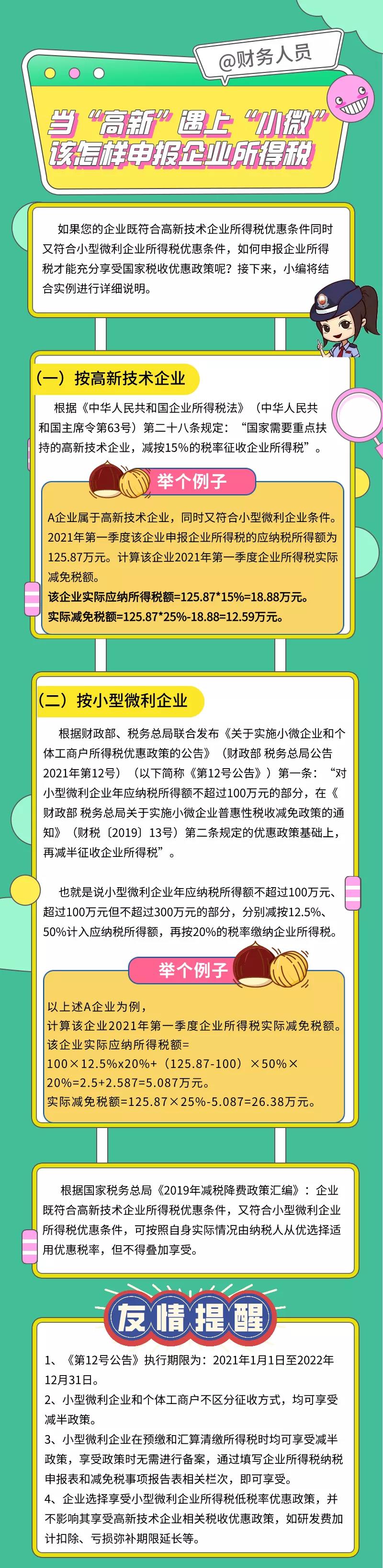 當“高新”遇上“小微”該怎樣申報企業(yè)所得稅？