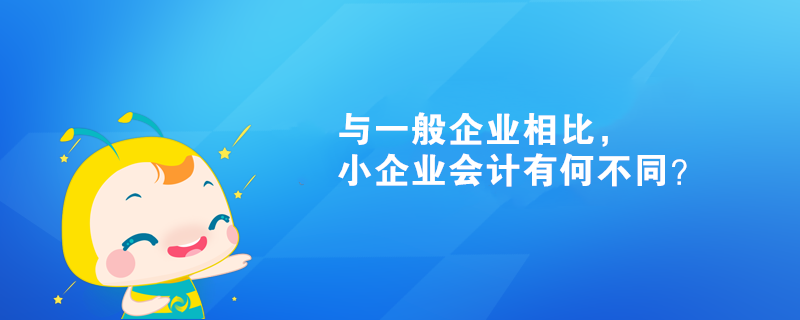 與一般企業(yè)相比，小企業(yè)會計有何不同？