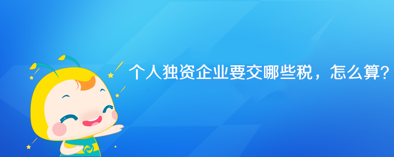 個人獨資企業(yè)要交哪些稅，怎么算？