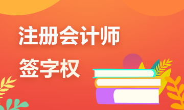 一文帶你了解注冊(cè)會(huì)計(jì)師的審計(jì)“簽字權(quán)”！