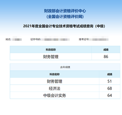 1年裸考！2年備考！中級會計職稱終上岸！