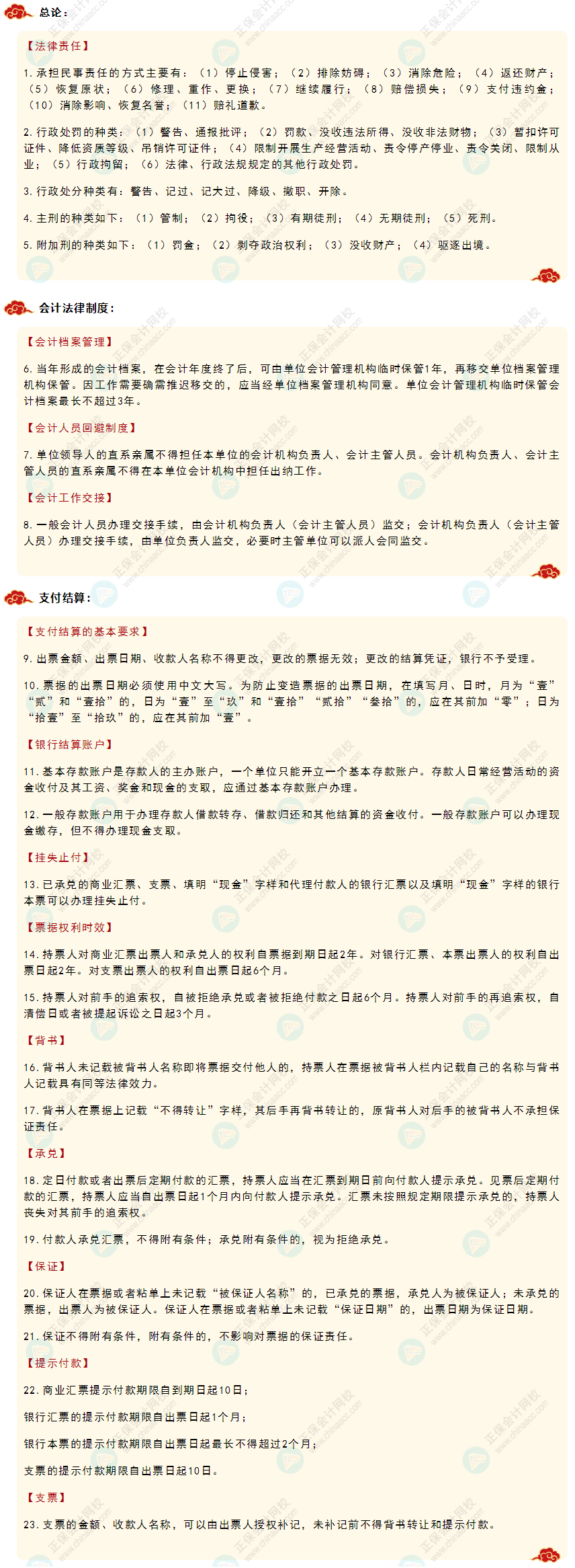 【收藏】2022初級會計《經(jīng)濟法基礎(chǔ)》必背法條強勢來襲！