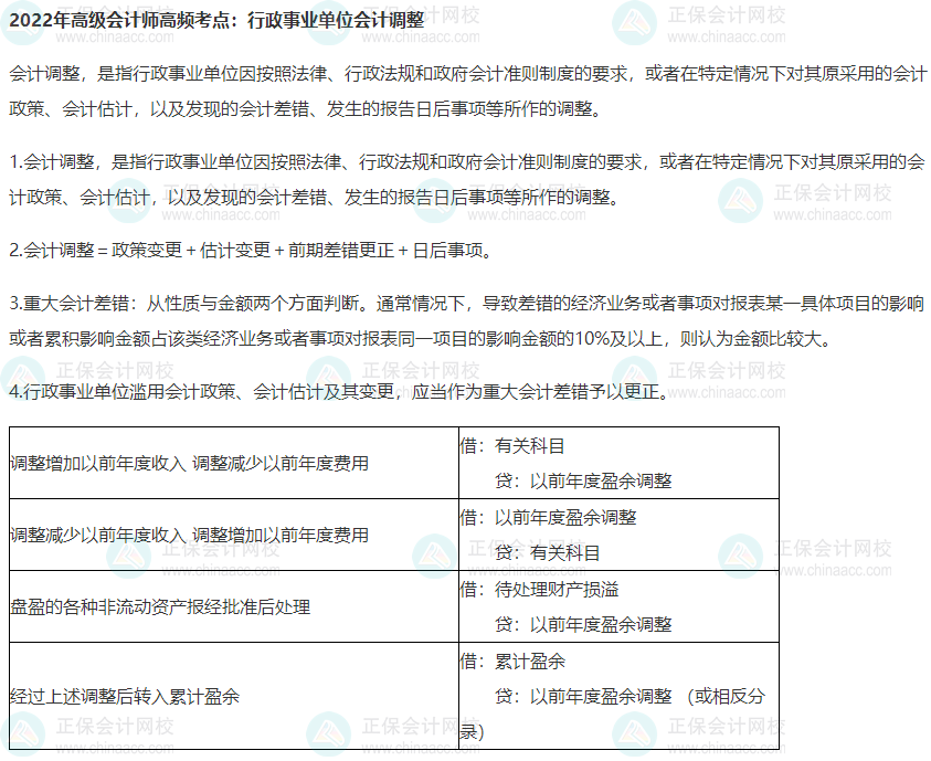 2022年高級會計師高頻考點：行政事業(yè)單位會計處理