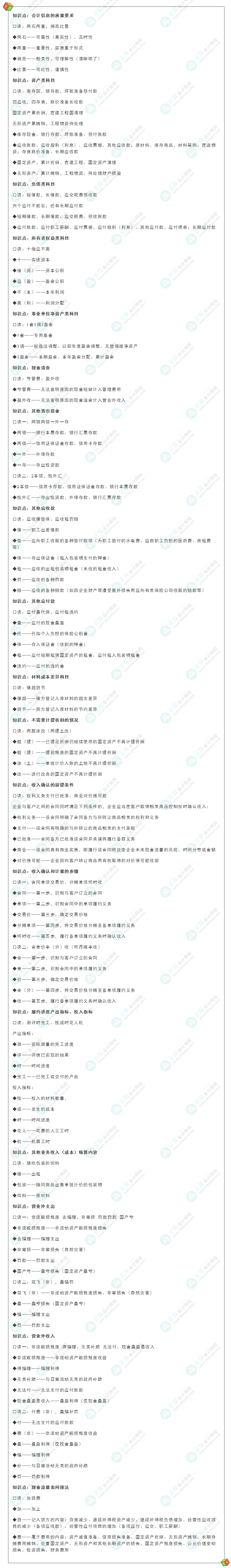 別再死記硬背 快來看2022年《初級會計實務(wù)》必背口訣！