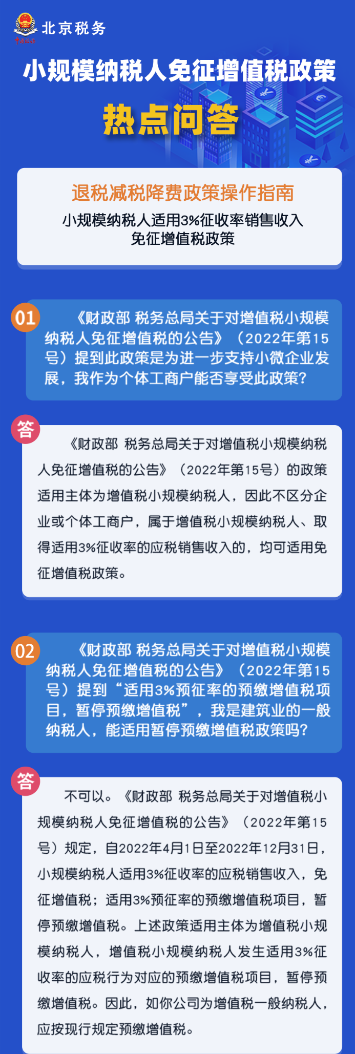 小規(guī)模納稅人免征增值稅政策熱點(diǎn)匯總！