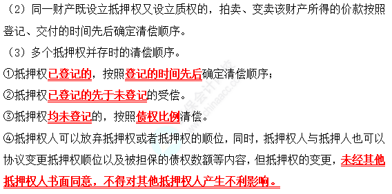 2022中級會計(jì)職稱經(jīng)濟(jì)法高頻考點(diǎn)：抵押權(quán)