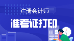 2022注會考試什么時候打準(zhǔn)考證？