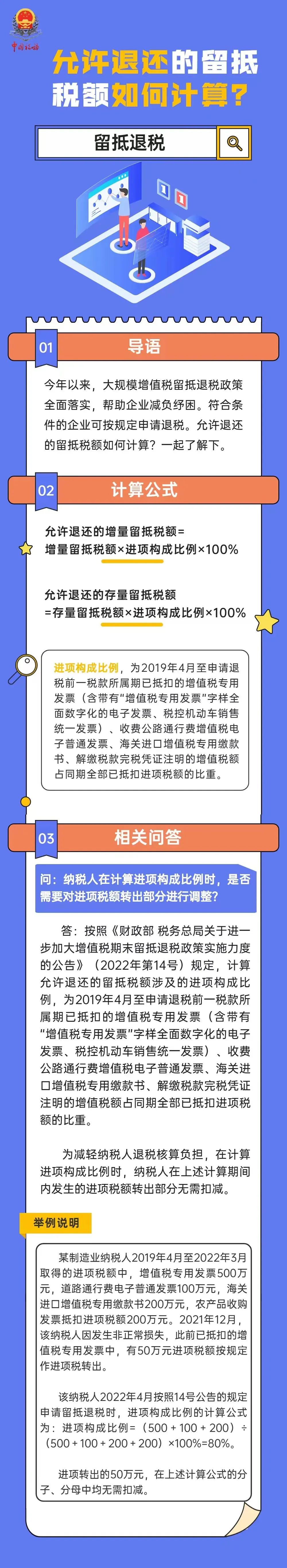 允許退還的留抵稅額如何計(jì)算？