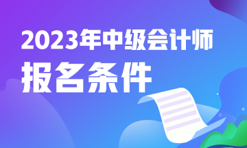 中級(jí)會(huì)計(jì)師考試報(bào)名資格條件怎么填？