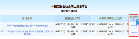 提醒?。?月證券統(tǒng)考成績查詢開通啦！