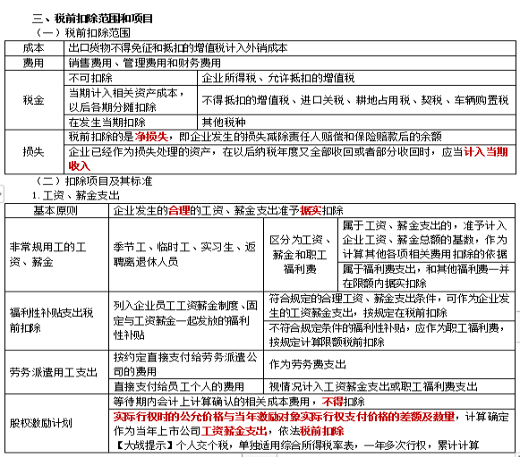 2022注冊會計師稅法（第一場）考試知識點總結 (5)