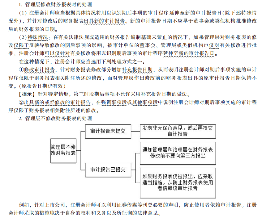 2022注冊會(huì)計(jì)師考試考點(diǎn)總結(jié)【8.27審計(jì)】