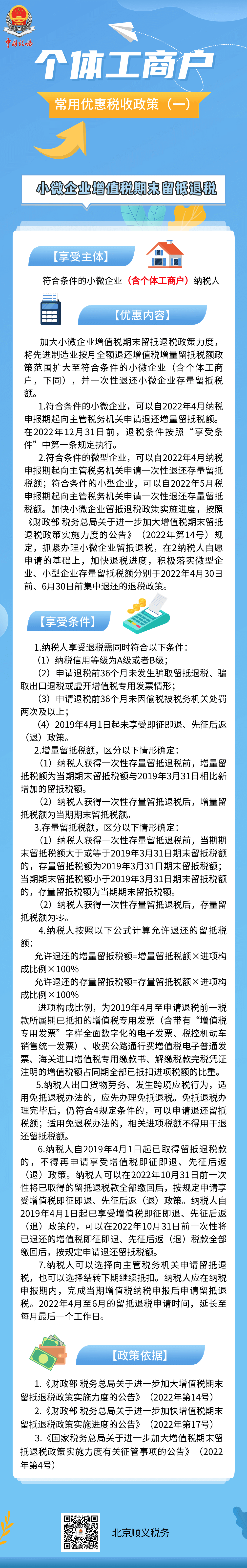 個(gè)體工商戶常用優(yōu)惠稅收政策