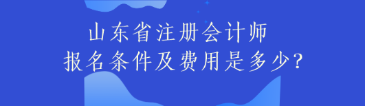 山東省注冊(cè)會(huì)計(jì)師報(bào)名條件及費(fèi)用是多少？