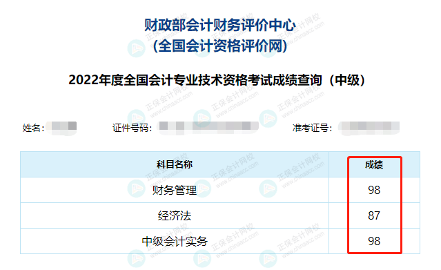 2022中級會計成績公布后要低調？但實力不允許啊！必須曬出來！