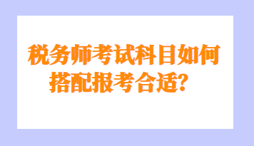 稅務師考試科目如何搭配報考合適？