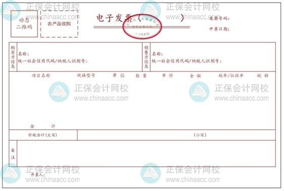 農(nóng)產(chǎn)品收購電子發(fā)票