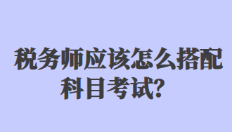 稅務師應該怎么搭配科目考試？