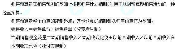 每天一個財務管理必看知識點&練習題——銷售預算