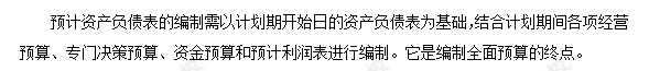 每天一個財務管理必看知識點&練習題——預計資產負債表的編制