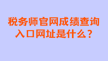 稅務(wù)師官網(wǎng)成績查詢?nèi)肟诰W(wǎng)址是什么