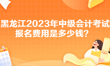 黑龍江2023年中級會計考試報名費用是多少錢？