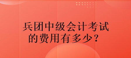 兵團(tuán)中級(jí)會(huì)計(jì)考試的費(fèi)用有多少？