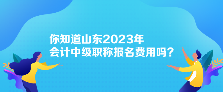 你知道山東2023年會(huì)計(jì)中級(jí)職稱報(bào)名費(fèi)用嗎？