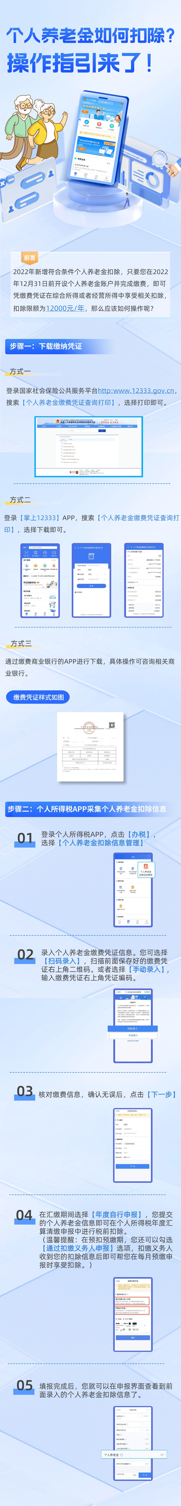 個人養(yǎng)老金如何扣除？操作指引來了！