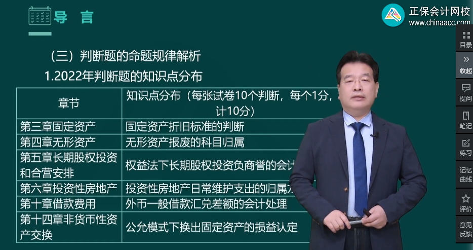 高志謙老師強(qiáng)勢整理！中級會計實務(wù)知識點分布-判斷題