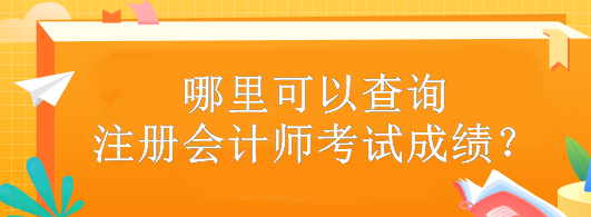 哪里可以查詢注冊會計師考試成績？