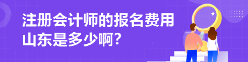 注冊(cè)會(huì)計(jì)師的報(bào)名費(fèi)用山東是多少??？