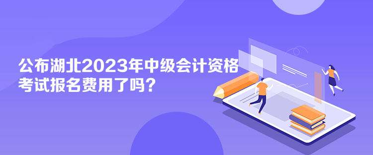 公布湖北2023年會(huì)計(jì)中級(jí)資格考試報(bào)名費(fèi)用了嗎？