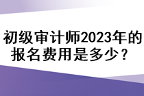 初級審計(jì)師2023年的報(bào)名費(fèi)用是多少？