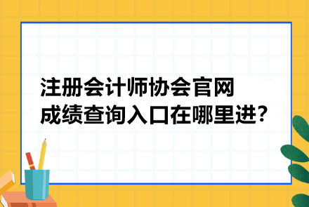 注冊(cè)會(huì)計(jì)師協(xié)會(huì)官網(wǎng)成績(jī)查詢?nèi)肟谠谀睦镞M(jìn)？